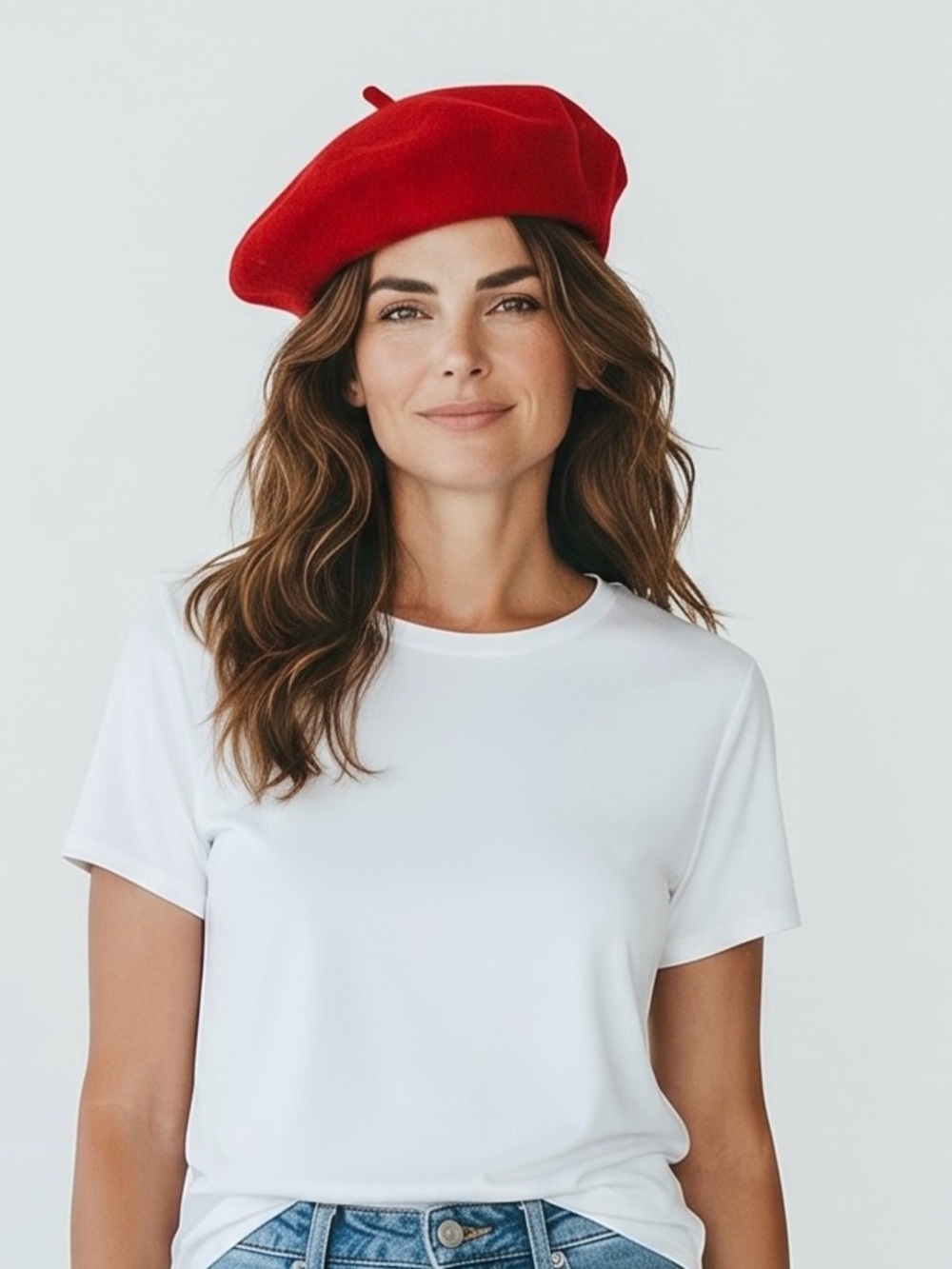 New Gllutt Red Wool Beret
